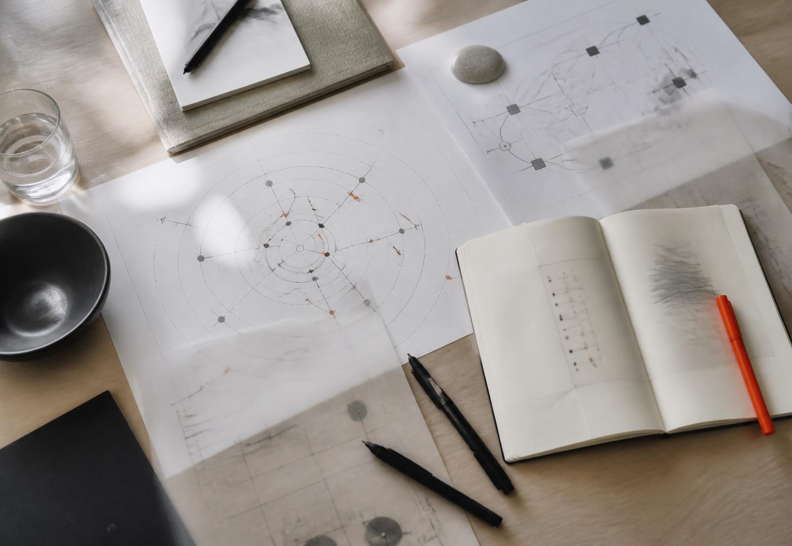 Strategy maps and planning materials